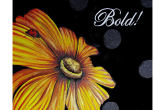 Golden Daisy & Lady Bug, 16x20 acrylic painting, $45— at Joyful Arts Studio.